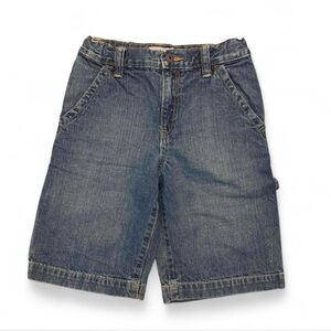 Vintage Old Navy Boys Carpenter Denim Shorts Size 8